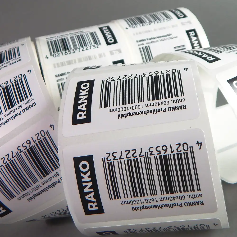 barcode etiketten rolle