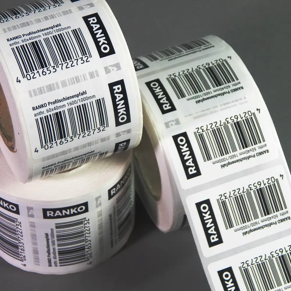 barcode etiketten rolle