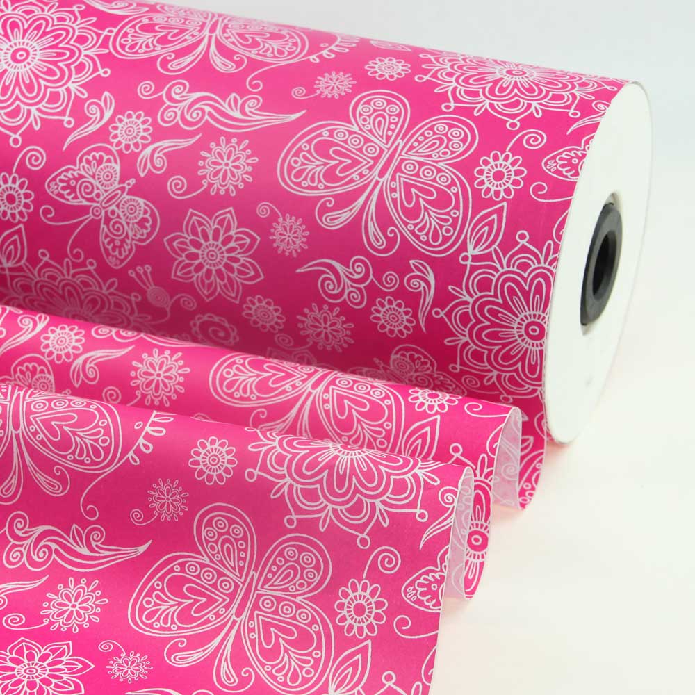 Seidenpapier Rolle für Blumen Summertime pink