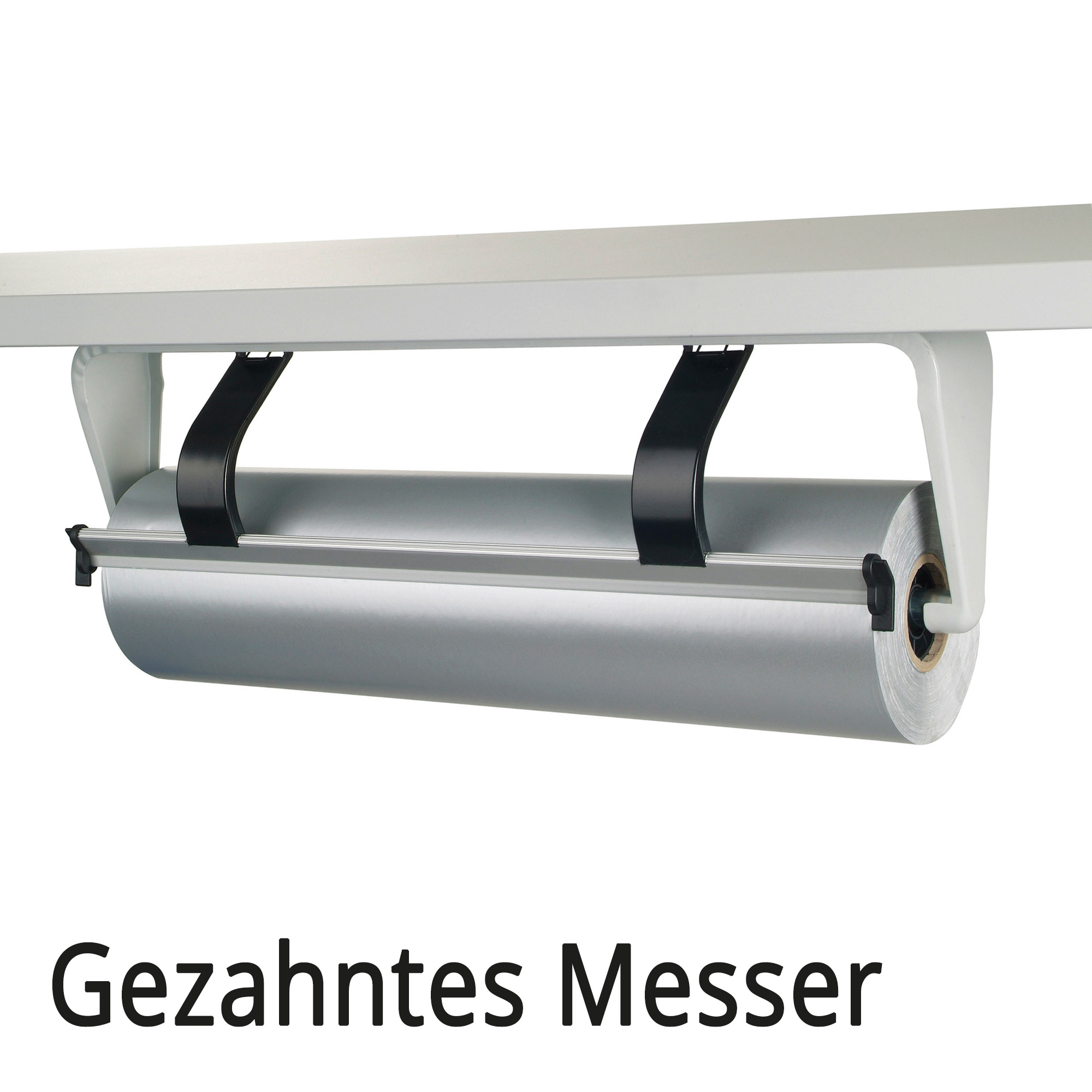 Standard Untertischabroller, gezahntes Messer, Folienabroller