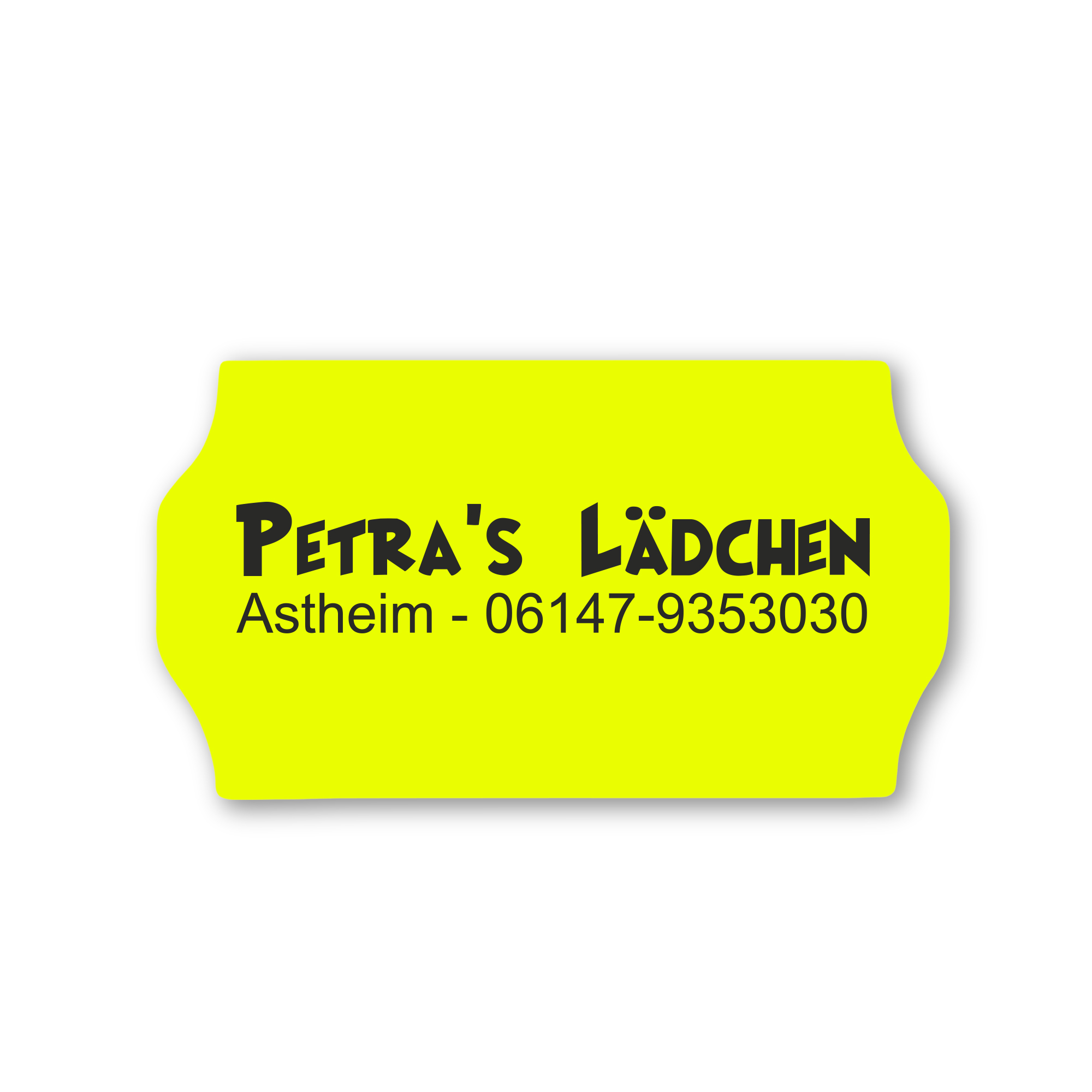 Preisetiketten 26x16, mit Ihrem Logo / Text - Express-Druck