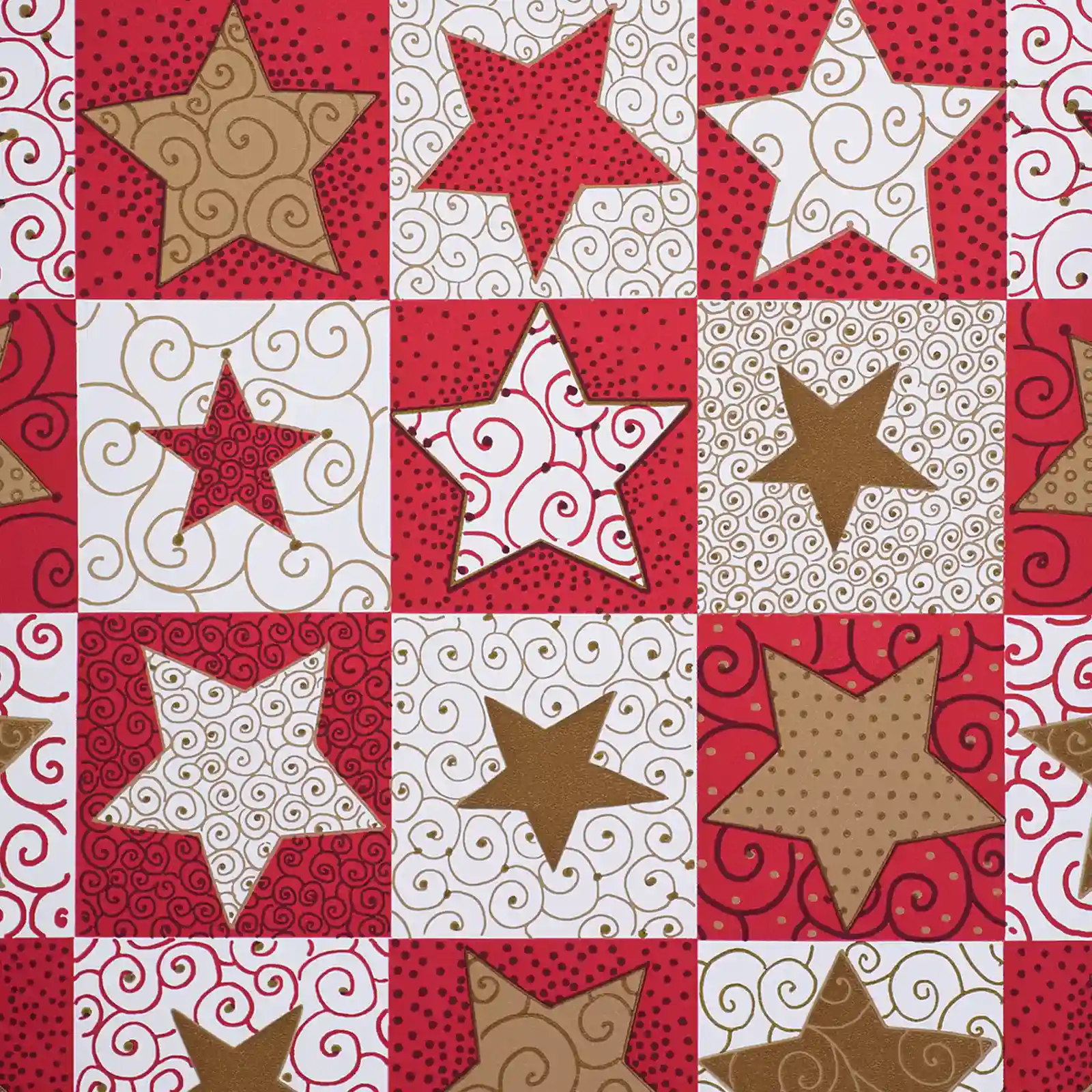 Geschenkpapierrolle Weihnachten Classic Stars