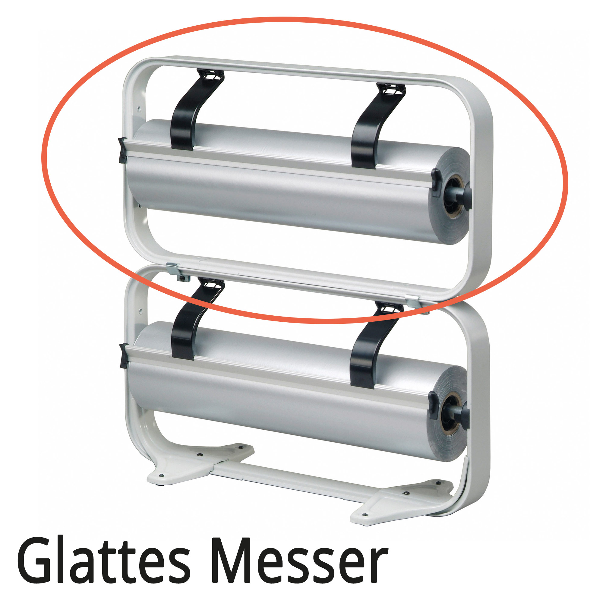 Standard Aufsatzabroller, glattes Messer, Papierabroller