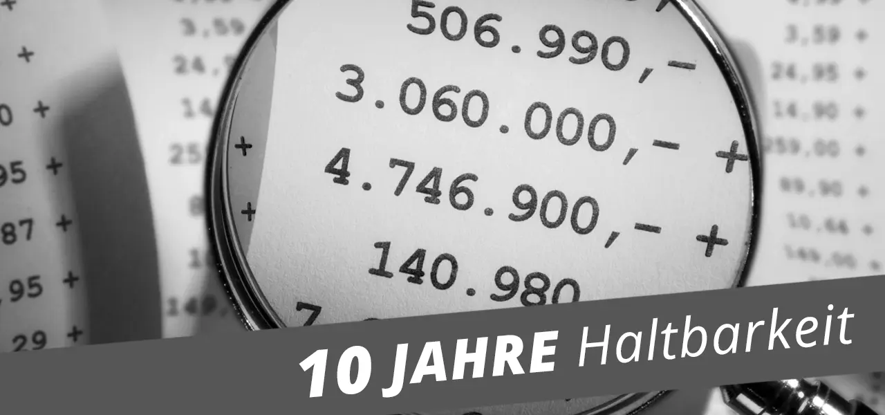 thermorollen thermopapier 10 jahre haltbar